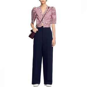 Sandro NWT Navy Wide-Leg Women's Pants